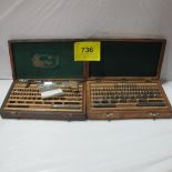LOT OF (2) BLOCK GAUGE SETS, .100-4.0"