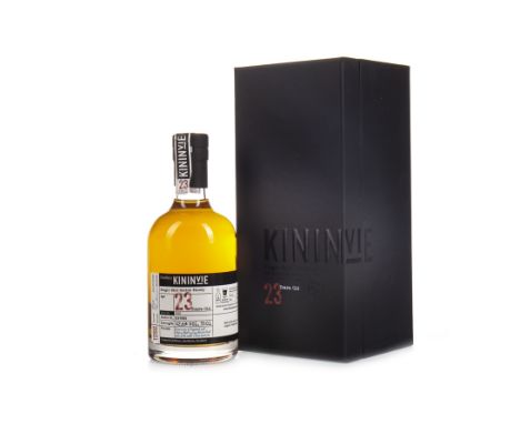 KININVIE 1990 23 YEARS OLD Single Malt Scotch Whisky Batch no. 2, bottle no. 9985. 35cl, 426% volume, in box.`