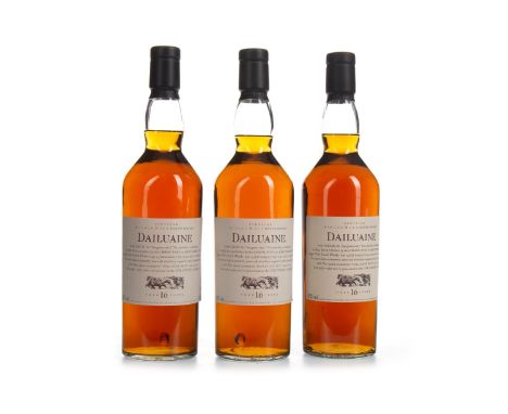 DAILUAINE AGED 16 YEARS FLORA &amp; FAUNA (3) Single Malt Scotch Whisky 70cl, 43% volume. Three bottles.