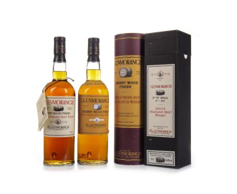 GLENMORANGIE PORT WOOD AGED OVER 12 YEARS Single Malt Scotch Whisky Finished in port casks. 70cl, 46.8% volume, in box. GLENM