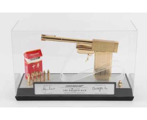 James Bond The Man With The Golden Gun - Factory Entertainment Dual signed Limited Edition Replica Golden Gun from 2010, offi