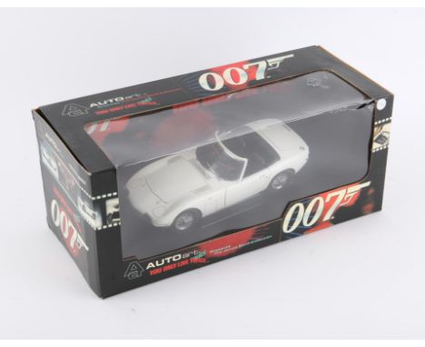 James Bond 007 - An Autoart 1:18 scale Toyota 2000GT, modelled on the vehicle in the film You Only Live Twice, boxed, overall