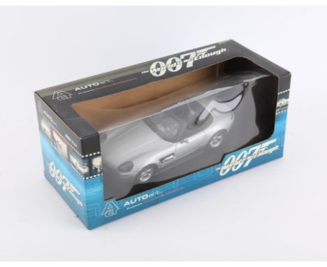 James Bond 007 - An Autoart 1:18 scale BMW Z8, modelled on the vehicle in the film The World is Not Enough, boxed, overall si