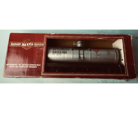 Boxed Bachmann Big Haulers G gauge Conoco single dome tanker wagon