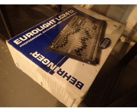 Boxed Eurolight LC 2412 professional 24 channel DMX lighting console
