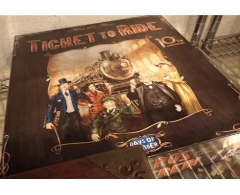 Alan R Moon Days of Wonder Ticket to Ride 10th anniversary board game believed complete