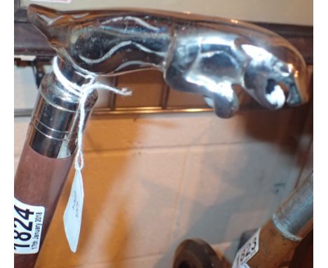 Jaguar handle walking stick 