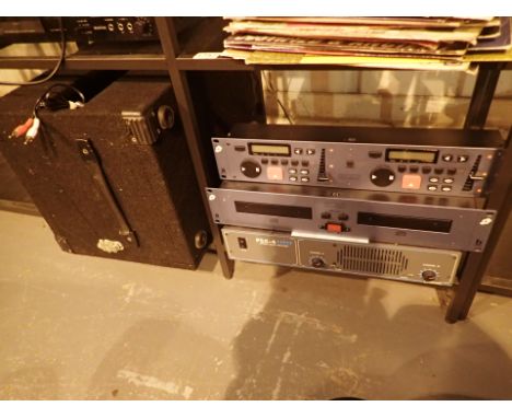Citronic CD mixing system and carry case with PX4 amplifier CDJ 2110 double CD player