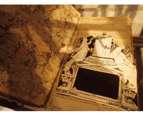 Large antique leather bound Bible dated 1805 CONDITION REPORT: This item is in  generally poor condition.