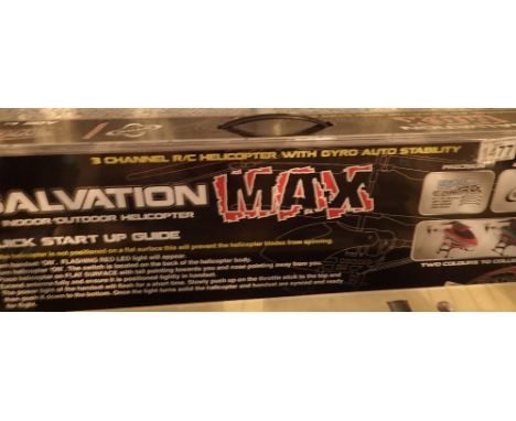 Salvation three channel R/E helicopter with gyro auto stability