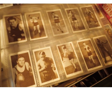 Ogdens cigarette cards Leaders of Men full set and Churchills boxing personalities full set