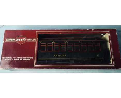 Boxed Bachmann Big Haulers G gauge Azalea ET and WNC observation car coach