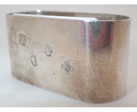 Hallmarked silver continental napkin ring