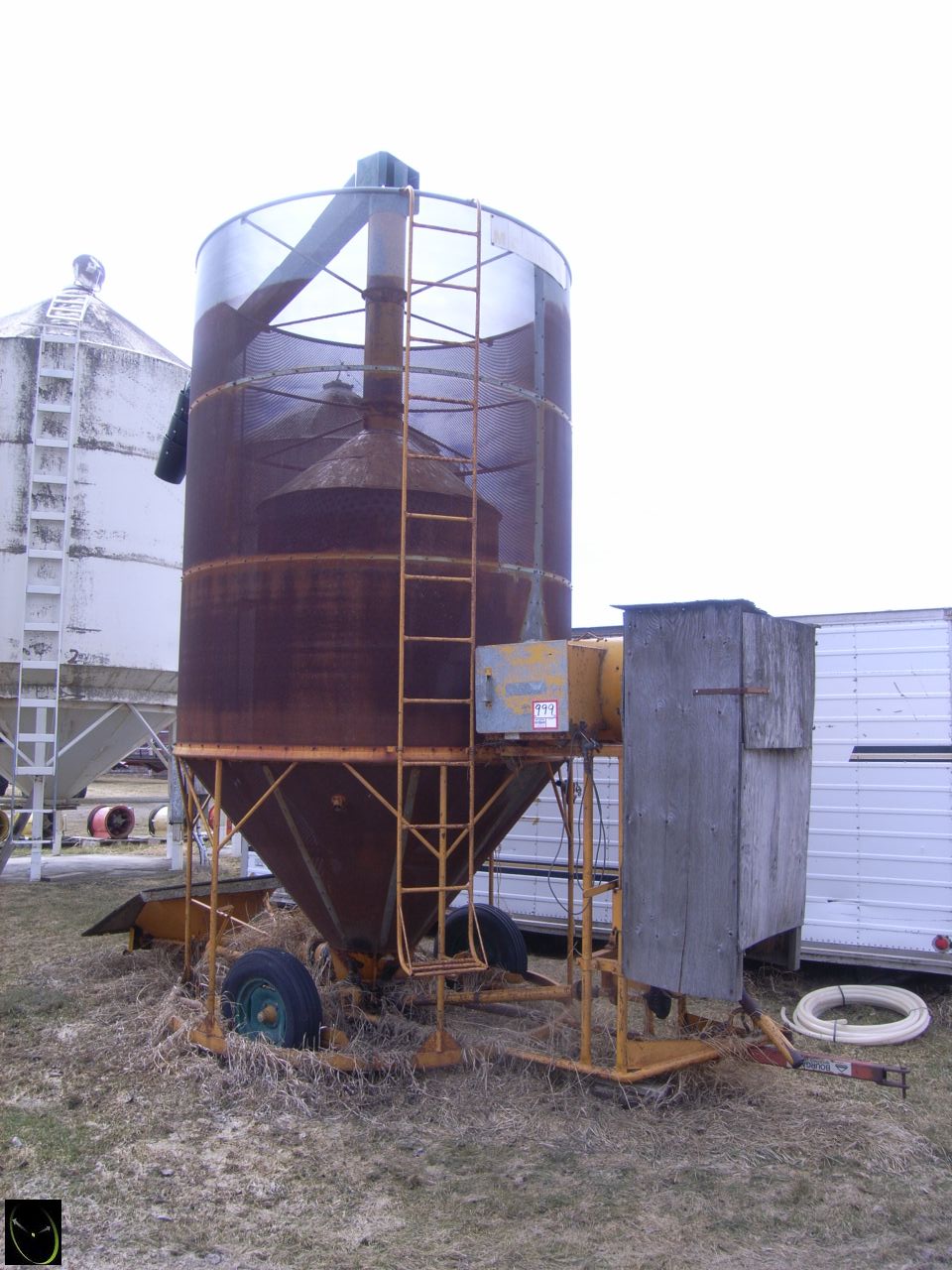 Moridge 350 grain dryer, 350BU, PTO drive, propane fired, SN 4378