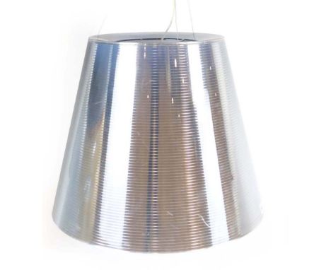 Philippe Starck for Flos, a 'Ktribe S3' extra-large silvered aluminium ceiling pendant light, h. 45 cm