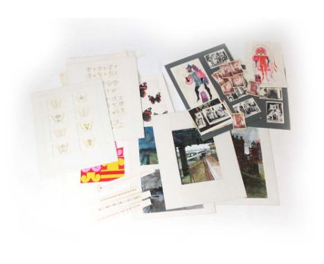 Nigel John Wilde R.C.A.,an extensive collection of sketches, oils, watercolours and collages taken from the artist's student 