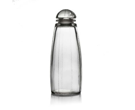 Rene Lalique for Arys, a Violette glass perfume bottle, model Arys Perfume 26, designed circa 1920, moulded mark Arys R L, 17