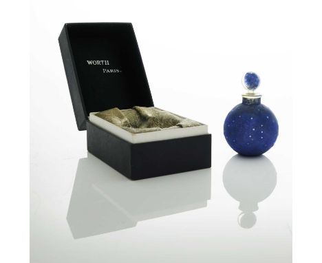 Rene Lalique for Worth, a Dans La Nuit glass perfume bottle, model Worth Perfume 2, designed circa 1924, polished and frosted