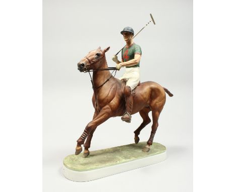 A ROYAL WORCESTER PORCELAIN GROUP, H.R.H. THE DUKE OF EDINBURGH, modelled by Doris Lindker, circa. 1968. Limited edition of 7