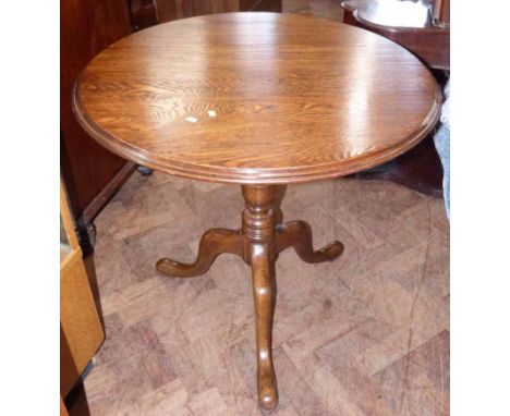 George III style oak tripod table on wise column 80cm diameter Unfortunately we are unable to do condition reports and extra 