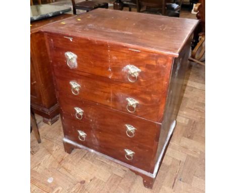 19th century mahogany chest commode. Unfortunately we are unable to do condition reports and extra images for our Interiors S