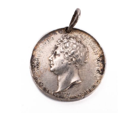 A George IV Royal National Institution For The Preservation of Life From Shipwreck Medal, 1824, obverse with portrait of Geor