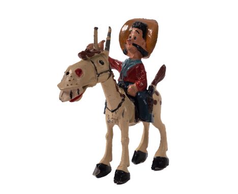 Sacul. An unboxed 'Hank and Silver King' diecast figure, based on the 1950s television character 'Hank The Cowboy' created by