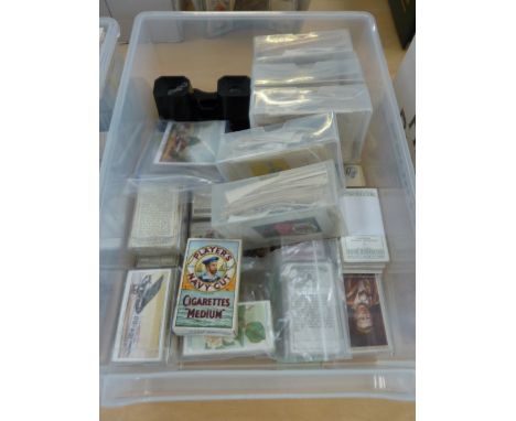 A BOX OF CIGARETTE CARDS, approximately 20 sets of mostly John Player & Sons and Wills Ltd, (other Manufacturers included) Hi