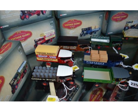 SIX BOXED CORGI CLASSICS 'VINTAGE GLORY OF STEAM' FODEN STEAM WAGONS, Tate and Lyle, No.80201, Bishop and Sons, No.80202, Jos