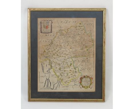 R Blome, an Antique hand coloured map, of West Morland, 13.5ins x 10ins