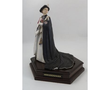 A Royal Worcester limited edition model, of Elizabeth II from Queens Regnant of England modelled by Ronald Van Ruyckevelt, wi