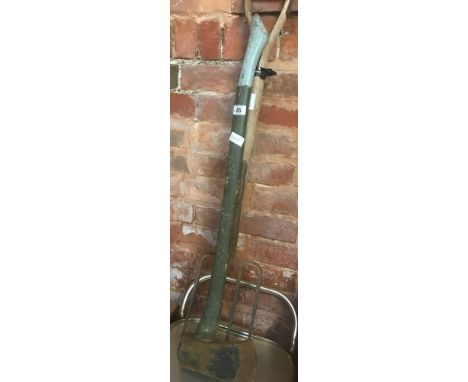 GARDEN FORK &amp; AN AXE, POSSIBLY MILITARY