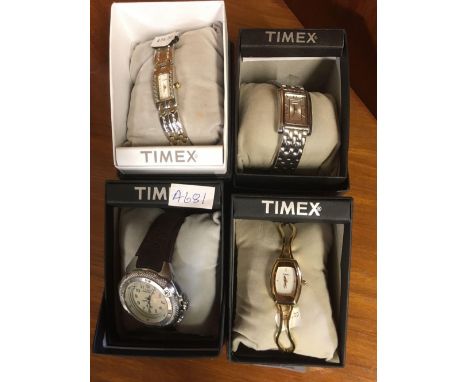 3 BRAND NEW LADIES TIMEX WATCHES &amp; A GENTS TIMEX WATCH - ALL BOXED