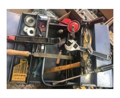 METAL CONCERTINA TOOLBOX &amp; VARIOUS QUALITY TOOLS