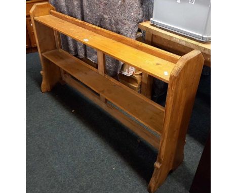 STRIPPED PINE CHAPEL HYMN BOOK SHELF