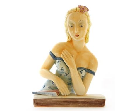 A Lenci `A Teatro' figure, the model designed by Helen Konig Scavini, `A Teatro', inscribed `Lenci torino made in Italy' and 