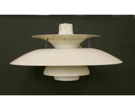 A Louis Poulsen PH5 pendant light, designed by Poul Henningsen, 50cm diameter