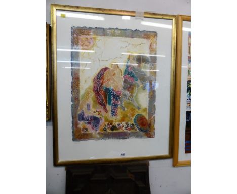 Roy Tonkin (b.1959)HELLAS I, carborundum etching/lithograph, limited edtion 93/275, 31 x 25in. (79.5 x 63.5cm.) * comes with 