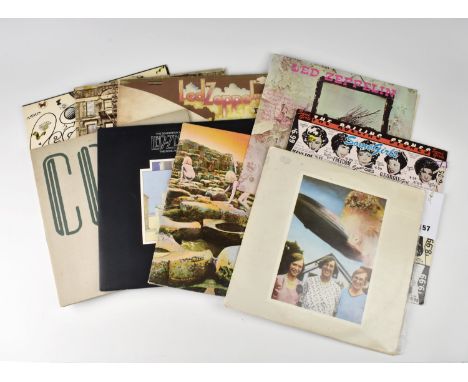 A collection of 'Led Zeppelin' vinyl LP's comprising of Led Zepplin III, gatefold, rotating-wheel sleeve, 2401 002; Coda, gat