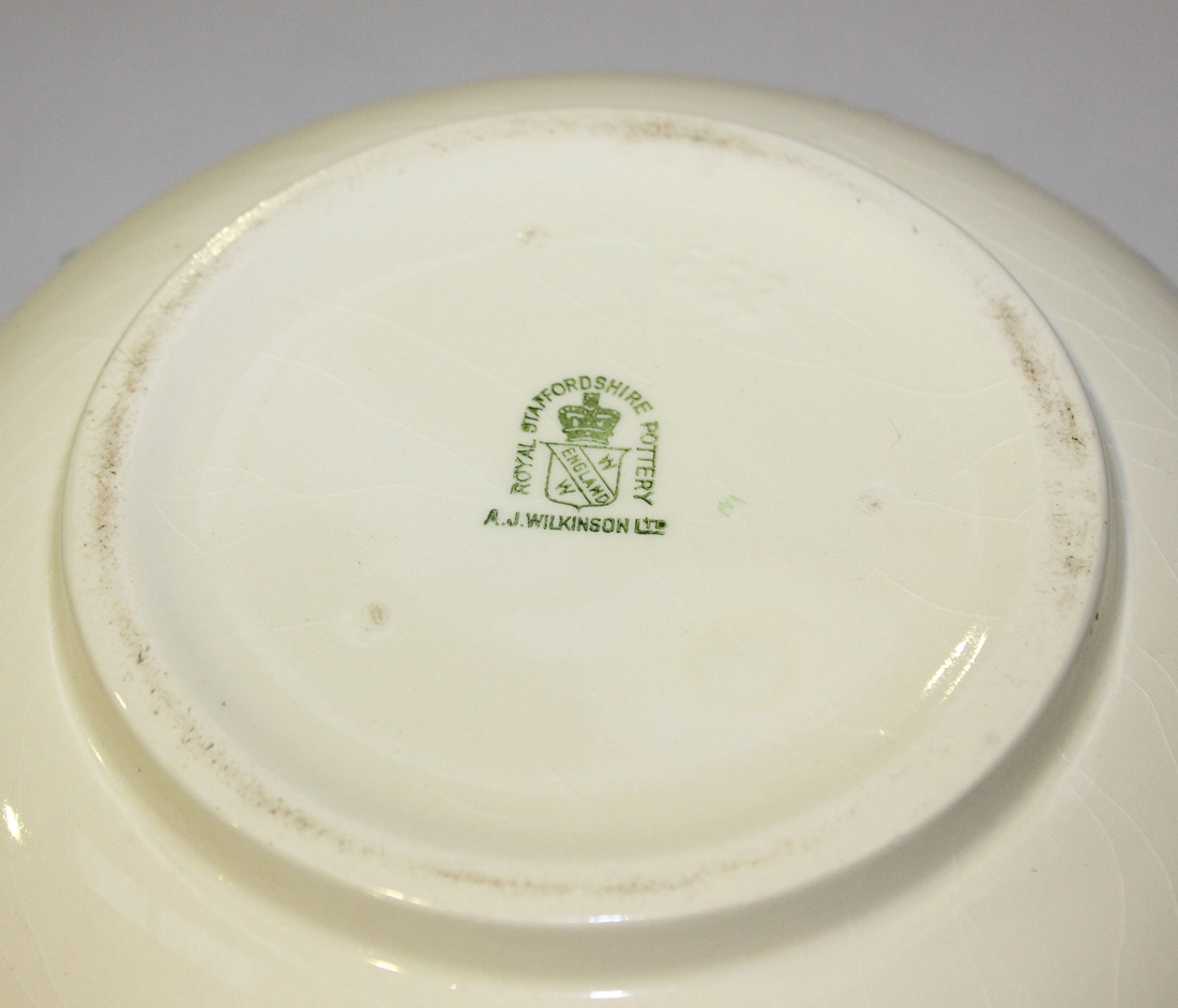 A Royal Staffordshire pottery A.J. Wilkinson Ltd. circular fruit bowl ...