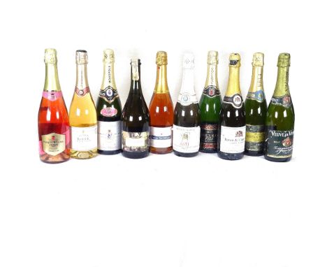 10 bottles of mixed sparkling wine 