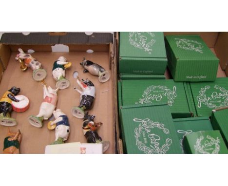 A collection of 10 Beswick Pig Prom figures: Andrew, Christopher, Daniel, David, James, John, Matthew, Michael, Richard, Geor