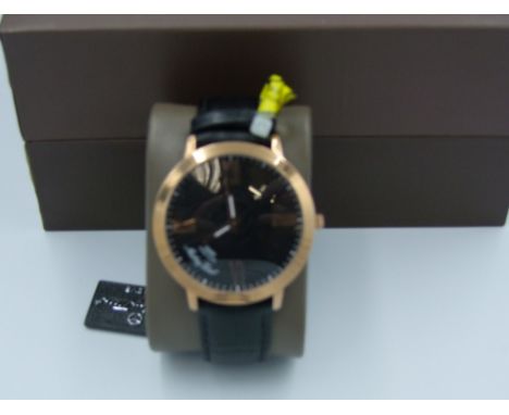 Mathey Tissot Branded Super Slim Darius Gents Gold Plated Watch: RRP £199  purchased by vendor as part a collection of over 1