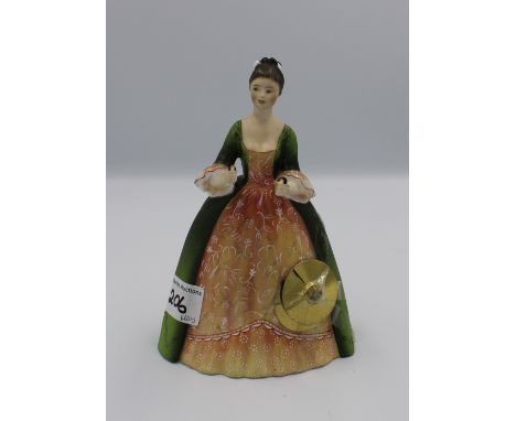 Royal Doulton limited edition lady musician  figure: Cymbals HN2699 (cymbals detached but present). 