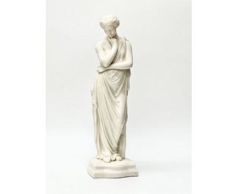 A Belleek Pottery Classic Heritage Collection “Meditation” statue. Late 20th Century. 37cm.