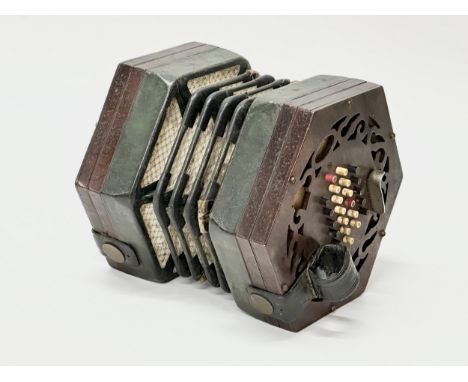 Louis Lachenal. A 48 key concertina. Late 19th/Early 20th Century. Lachenal &amp; Co, London.