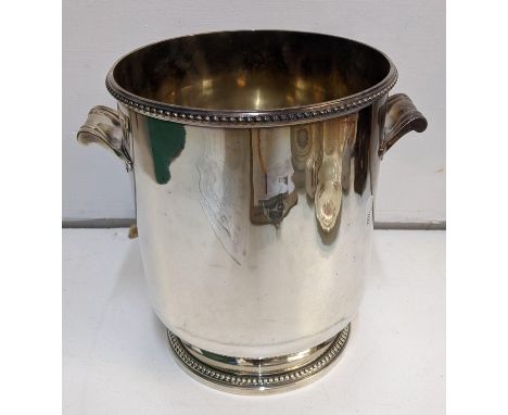 A silver plated wine cooler, Location: If there is no condition report shown, please request 