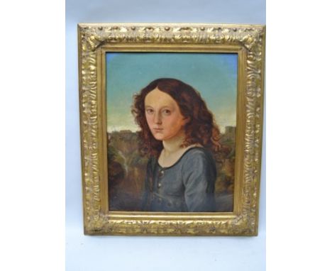 A PROBABLE 19TH CENTURY CONTINENTAL SCHOOL A Female Portrait in the Renaissance style. Oil on board, 39cm x 49cm,&nbsp; in mo
