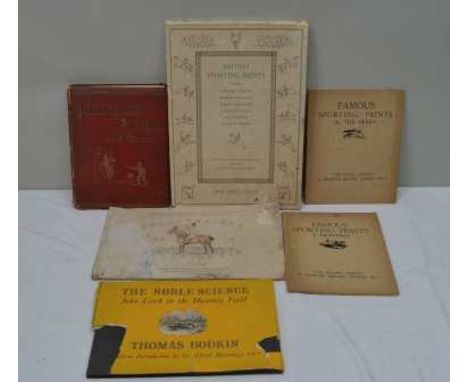 THOMAS BODKIN, THE NOBLE SCIENCE, JOHN LEECH IN THE HUNTING FIELD 1948, part dustwrapper, S T Richardson, Splutterings of a S