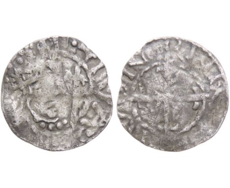 David I Penny. 1153 AD. Period D, blundered legends. Crowned bust right, sceptre in front. AVIT retrograde. R. Cross over sal